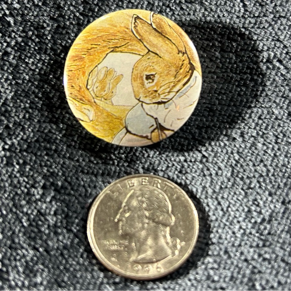 The Tale of Peter Rabbit - Handmade Button - Picture 2 of 6